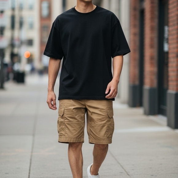 no brand Other - Men's Tan Cargo Shorts NWT Size 6XL Comfy Casual